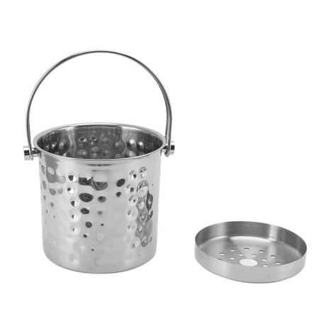 

Domqga Wine Ice Bucket Bar KTV Beer Champagne Wine Ice Bucket Stainless Steel Hammer Point Ice Bucket With Handle Stainless Steel Ice Bucket