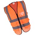 thumbnail image 1 of Chaleco de seguridad Chaleco de seguridad Chaleco de seguridad con cremallera Lavable 360 ​​grados XL Naranja Sunnimix Chaleco reflectante de seguridad, 1 of 8