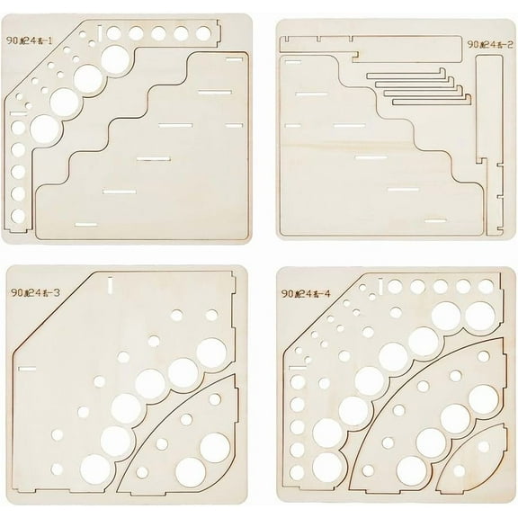 Wooden Corner Paint Organizer 1Pc 5-Layer 24-Hole Triangle Rack Pigment Artist Craft Paint Storage Module Paint Miniature Tools