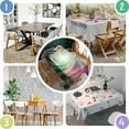 thumbnail image 5 of Colorful Spiral Pattern Rectangle Tablecloth 60"x120",Waterproof Polyester Rectangle Table Cloth, Wipeable Spillproof Polyester Tablecloth for Dining, Camping, Indoor and Outdoor, 5 of 6