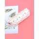 thumbnail image 1 of 1pc Pink Floral Printed Pencil Case, Minimalist Girl's Style School Desk Stationery Storage Bag, 1 of 5