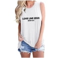 thumbnail image 2 of EKOUSN Womens Summer Crewneck Tank Top Casual Loose Sleeveless Tops Shirts, 2 of 5