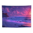 thumbnail image 5 of JRXY Sunset and Beach Tapestry - High-Quality Short Plush Wall Hanging for Home Decor Painting, 5 of 6