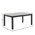thumbnail image 5 of New Classic Celeste 5-Piece Wood Rectangle Dining Table Set in Gray, 5 of 10