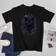 thumbnail image 4 of Blabk Cat T-shirt Aesthetics T-shirt Cat and Flower T-shirt Unisex tees, 4 of 5