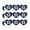 Clear, variant on Care Bears Classic Logo Group Heart Shaped Planner Calendar Scrapbook Craft Stickers