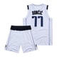 thumbnail image 4 of Camiseta de baloncesto azul y blanca bordada del equipo 77 de Lone Ranger, Donchic, chaleco deportivo para hombre, 4 of 5