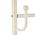 thumbnail image 2 of Wildnix Stylish Carbon Steel Coat Rack with Cat Ear Design, 4 Hooks, Basket, &nbsp; Wheels, Modern Free Standing, Easy to Move and Install, 2 of 6