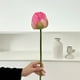 thumbnail image 4 of Simulación Plástica 1 unidad de arreglo floral artificial de loto de plástico rosa oscuro para decoración del hogar,mueble de TV o pecera. Rkxzt, 4 of 9