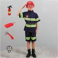 thumbnail image 2 of TAIAOJING Fireman Children Party Fire Chief Outfits Clothes 3PCS Set School Toy Accessories Campus Set, 2 of 4