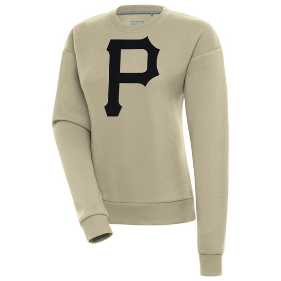 Women's Antigua Khaki Pittsburgh Pirates Victory Pullover Sweatshirt