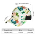 thumbnail image 2 of Picia Floral Vintage pattern Trucker Low Profile Hat Men Women Baseball Cap Dad Hat Adjustable Unconstructed Plain Cap, 2 of 9