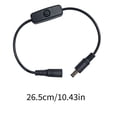 thumbnail image 5 of DC5.5x2.1mm Male to Female Power Extension Cable With Switcher for LED Light and Security Cameras, 5 of 8