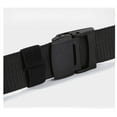 thumbnail image 3 of Xiao Hua Men's Canvas Belt, Metal Free Plastic Buckle, Suitable for Work and Sports, black, 1 Piece, 3 of 4