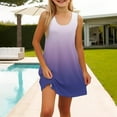 thumbnail image 4 of YunPes Girls Dress Summer Sleeveless Comfortable Casual Dress Gradient Print Children's Clothing with Pocket Vest Dress Jean Jumper Dress for Girls, 4 of 6