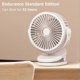 thumbnail image 3 of Fan Quiet Charging Small with Clip 10000mAh USB Desktop Dormitory Electric Mini Car Hand Held Fan, 3 of 5