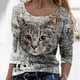 thumbnail image 1 of Ichuanyi Liquidación Fashion Women Impresión casual Redonda de manga larga Camiseta suelta Tops de blusa ICHUANYI WER202308240746, 1 of 5