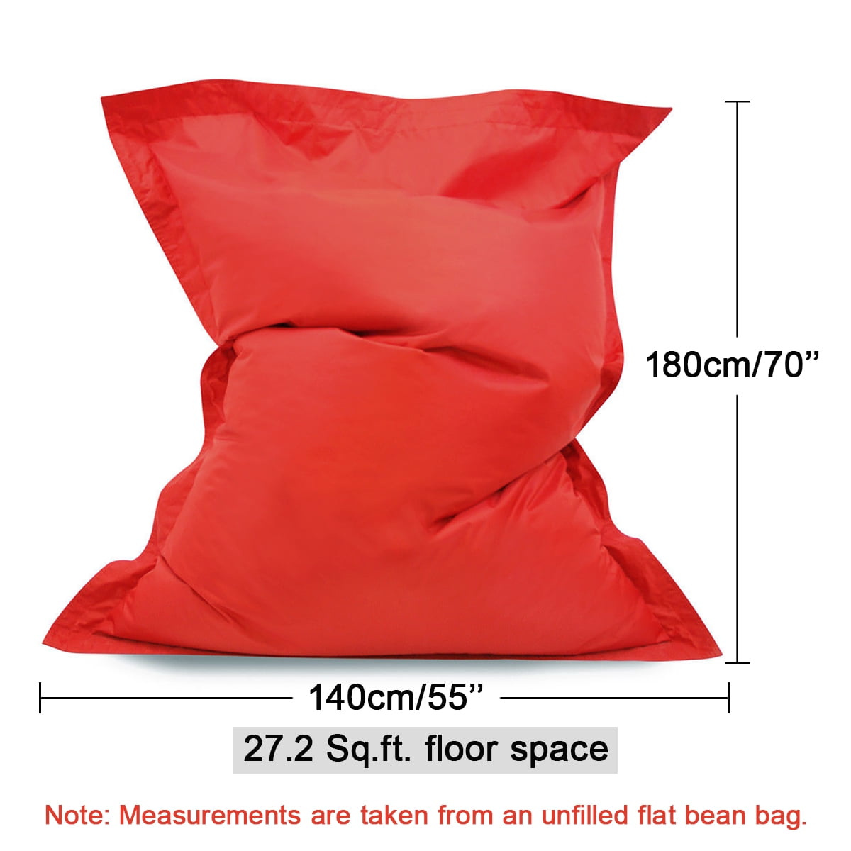 Large Waterproof Bean Bag Chair Floor Cushion Polyester Garden Indoor