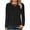 Black, variant on Free Shipping Long Sleeve Shirt for Women 2025 Fall Solid Lace Patchwork Hollow Out Crew Neck Top Casual Trendy Crochet Knit Blouses