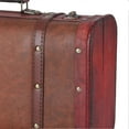 thumbnail image 2 of Antique Suitcase Portable Wooden Storage Chest Collection Ornaments Photography Props, 2 of 5