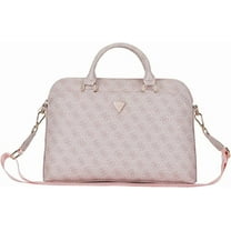 Guess 4G Triangle Logo Zipper Pocket 15" Laptop Bag Pink - GUCB15P4DPTP
