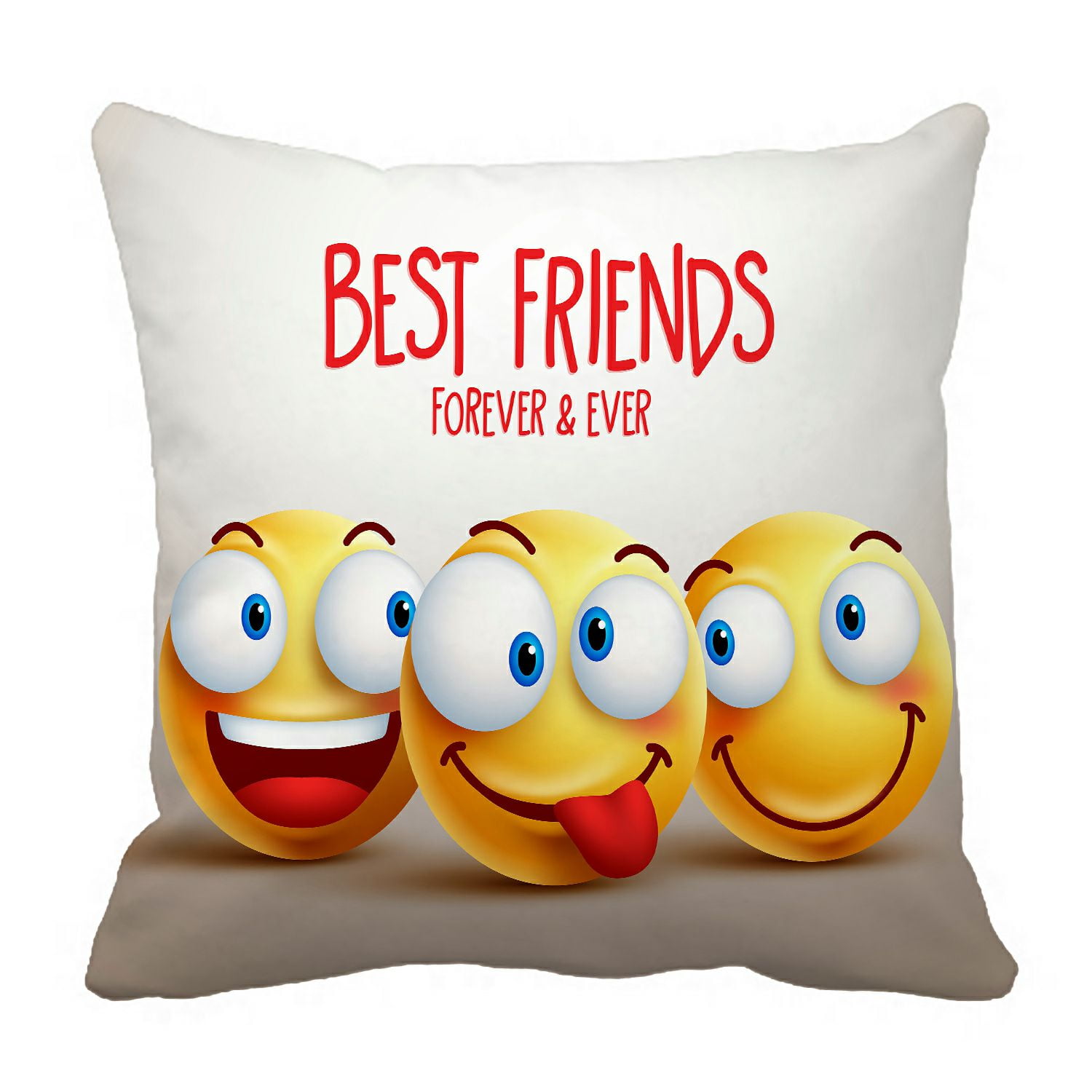 HATIART Best Friends Smiley Face Funny Facial Expressions Pillow Case Pillow Cover Pillow Protector Two Sides For Couch Bed 20x20 Inch Walmart