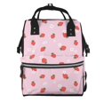 thumbnail image 1 of Disketp Strawberry Floral Mochila de Pañales de Gran Capacidad con Múltiples Bolsillos, Mochila de Viaje Multifuncional para Bebé, Unisex, Moderna y Resistente, 1 of 6