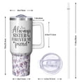 thumbnail image 2 of Must Have Sister Gift - 40oz Insulated Tumbler with Handle and Straw, Stainless Steel, Perfect Christmas Birthday Present for Sister, Best Friend, BFF, Bestie, 2 of 5