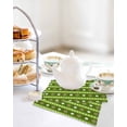 thumbnail image 4 of Saint Patrick's Day Kitchen Dish Towels for Drying Dishes Set of 3, Green Rainbow Lucky Clovers Striped Waffle Weave Microfiber Hand Tea Bathroom Towels Quick Dry & Absorbent Towel 12x12, 4 of 7