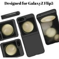 thumbnail image 2 of Case for Samsung Galaxy Z Flip 5 5G 2023, Slim Fit Z Flip 5 Case for Women Girls, Ultra Thin Hard PC Back Anti-Scratch Full Protection Protective Cover for Galaxy Z Flip 5 2023 (Black), 2 of 12