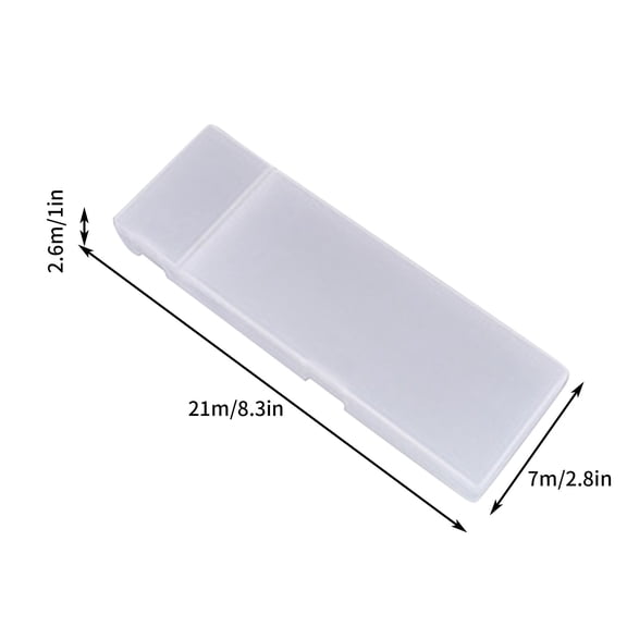 FEOLGEHLY Pencil Box, Sturdy Plastic Cute Pencil Case Pouch, Transparent Snap-Tight Pen Case with Large Capacity, Stackable Organizer for Business Trips, Desk & Workspace Storage