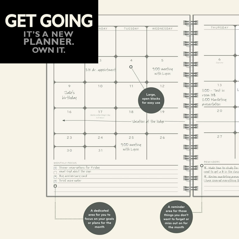 AT-A-GLANCE 2022 Weekly Monthly Planner, 8 1/2