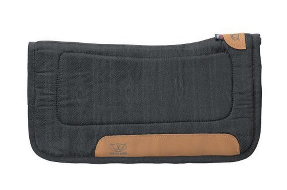 Weaver Leather All Purpose Contoured Saddle Pad with Tacky-Tack Bottom Black 35-9315-H9 