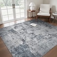 thumbnail image 3 of Abstract Area Rug x Modern Rugs for Living Room Neutral Machine Washable Rug Non Slip Carpet for Bedroom Office Living Room Dining Room Nursery Rug Grey &, 3 of 6