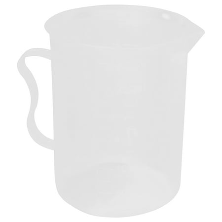 

Measuring Jug 250mL Graduated Beaker Clear White Plastic Cup