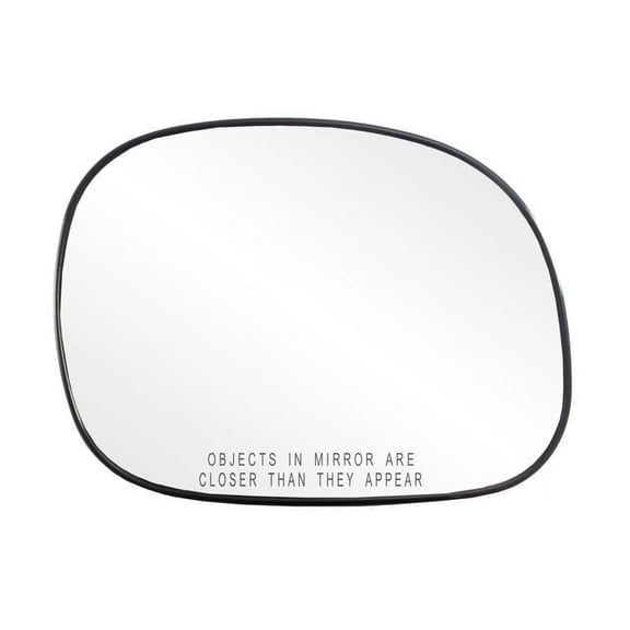 30034 - Fit System Passenger Side Heated Mirror Glass w/ backing plate, Ford Expedition (will also fit mirrors w/ turn signal on cover), Lincoln Navigator 97-02, 6 1/ 8" x 8 1/ 4" x 8 5/ 8"