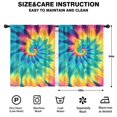 thumbnail image 2 of Blackout Kids Curtains,Colorful Rainbow Tie Dye Spiral Pattern Childrens Insulated Curtains Set Of 2,Bedroom Essentials,Toddler Room Decor 42"x54", 2 of 5