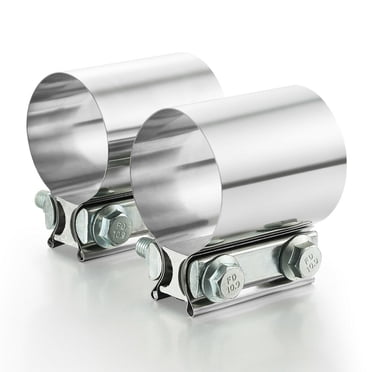3 Inch T-304 Stainless Steel Butt Joint Exhaust Band Clamp – Sleeve Coupler – XUZ