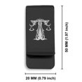 thumbnail image 2 of Stainless Steel Tribal Libra Zodiac (Scales) Classic Slim Money Clip Credit Card Holder, 2 of 2