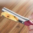 thumbnail image 5 of Descorazonador de manzanas, con mango de ABS, hoja de grado alimenticio con dientes afilados de acero inoxidable, rojo_ kaili Sencillez, 5 of 5