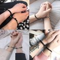 thumbnail image 4 of Pulsera magnética para parejas (amor en negro y rosa), pulsera de pareja como regalo para un novio o una novia, una mujer y tu amante, 2, 4 of 5