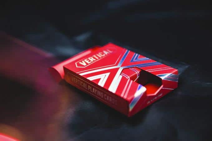 Vertical Standard (Red, Holo Tuck) Playing Cards by ARK