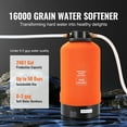 thumbnail image 2 of KFFKFF RV Water Softener, 16,000 Grain Portable Water Softener, with 3/4" Brass Fittings and 42" Hose, Soften Hard Water Filter System for RVs, Trailers, Boats, Mobile Car Washing, Pressure Washing, 2 of 9