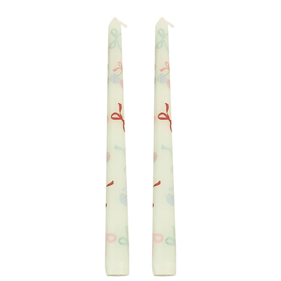 2 Count Valentine'S Day Taper Candles,10 Inch Tall Taper Candle,Heart Patterns Unscented Candlesticks,Candles For Valentine'S Day Dinner Table Decorations Wedding Anniversary Décor,(E,2.76x10.83 in)