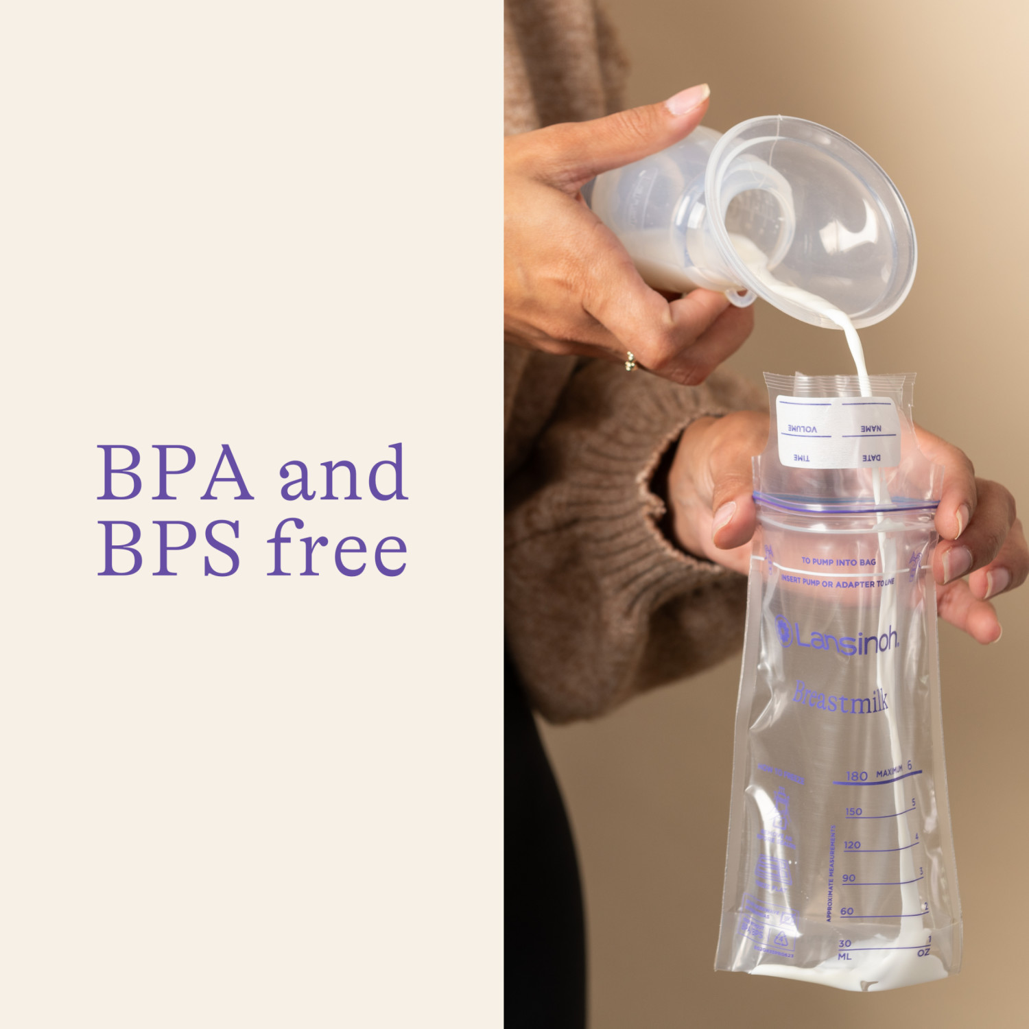 Lansinoh Silicone Breast Pump for Breastfeeding, Hands-Free Milk Collector, 1 Pack