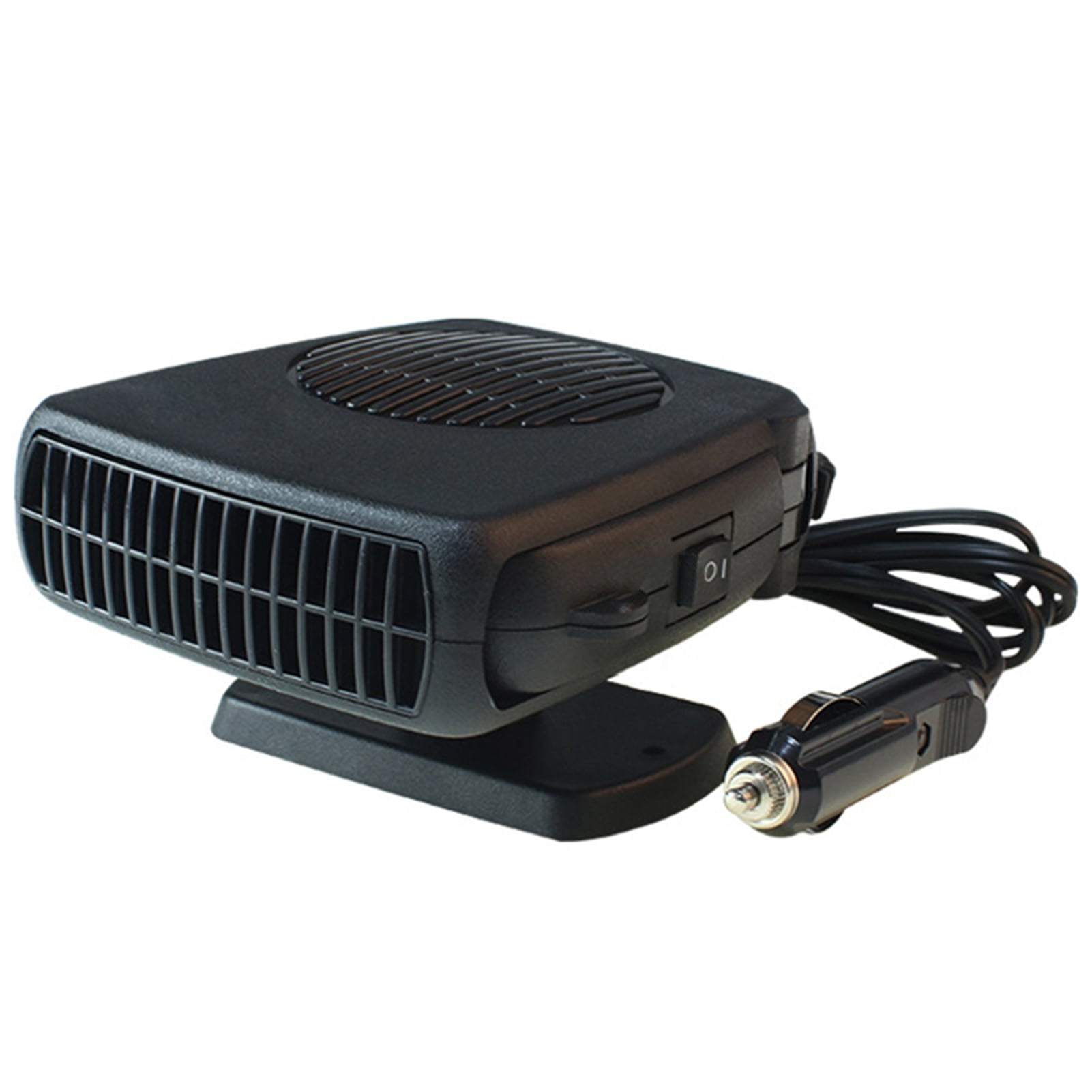 SDJMa Car Heater, 12V 150W 360° Rotatable Portable Compact Fast Heating  Defrost Defogger for Car Windshield with Strong Double-Sided Adhesive Base  