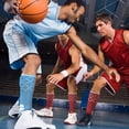 thumbnail image 4 of Brybelly SSOC-016L Basketball Compression Socks, Green & Yellow - Large, 4 of 6