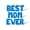Blue, variant on Letter Balloons - BEST MOM EVER 16" Inch Alphabet Letters Foil Mylar Balloon Mother's Day or Birthday Party or Birthday Party Banner (Gold)