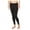 Black - 001, variant on Aeropostale Womens Logo Yoga Compression Athletic Pants, Black, Juniors, X-Small