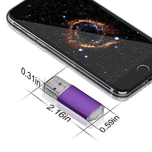 KOOTION 5 Pack Clé USB Lecteur Flash 64GB Clé USB Clé de Lecteur de Mémoire (Cinq Couleurs Mélangées: Bleu Orange Violet